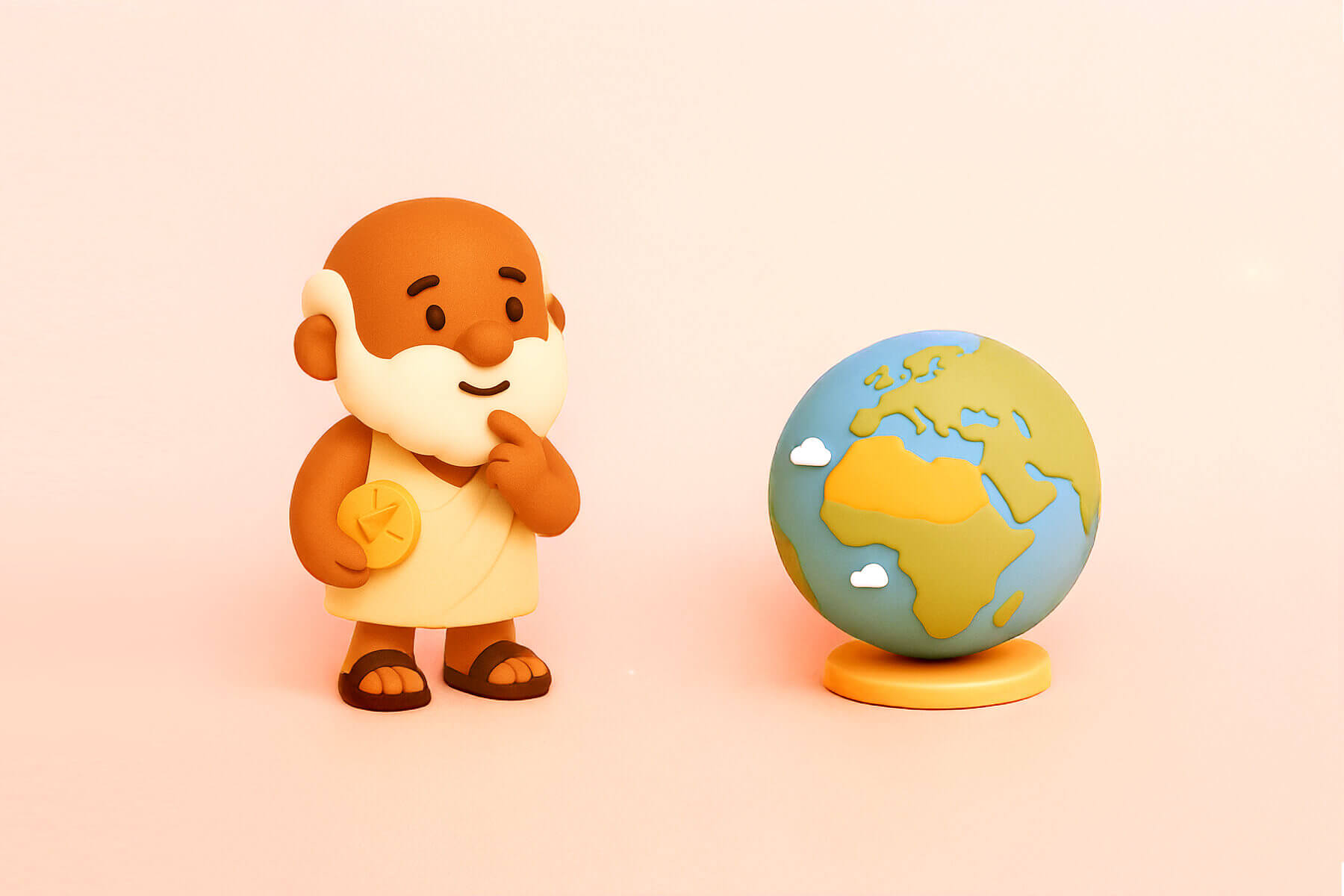 3D lowpoly hospital in a landscape with a street and some trees